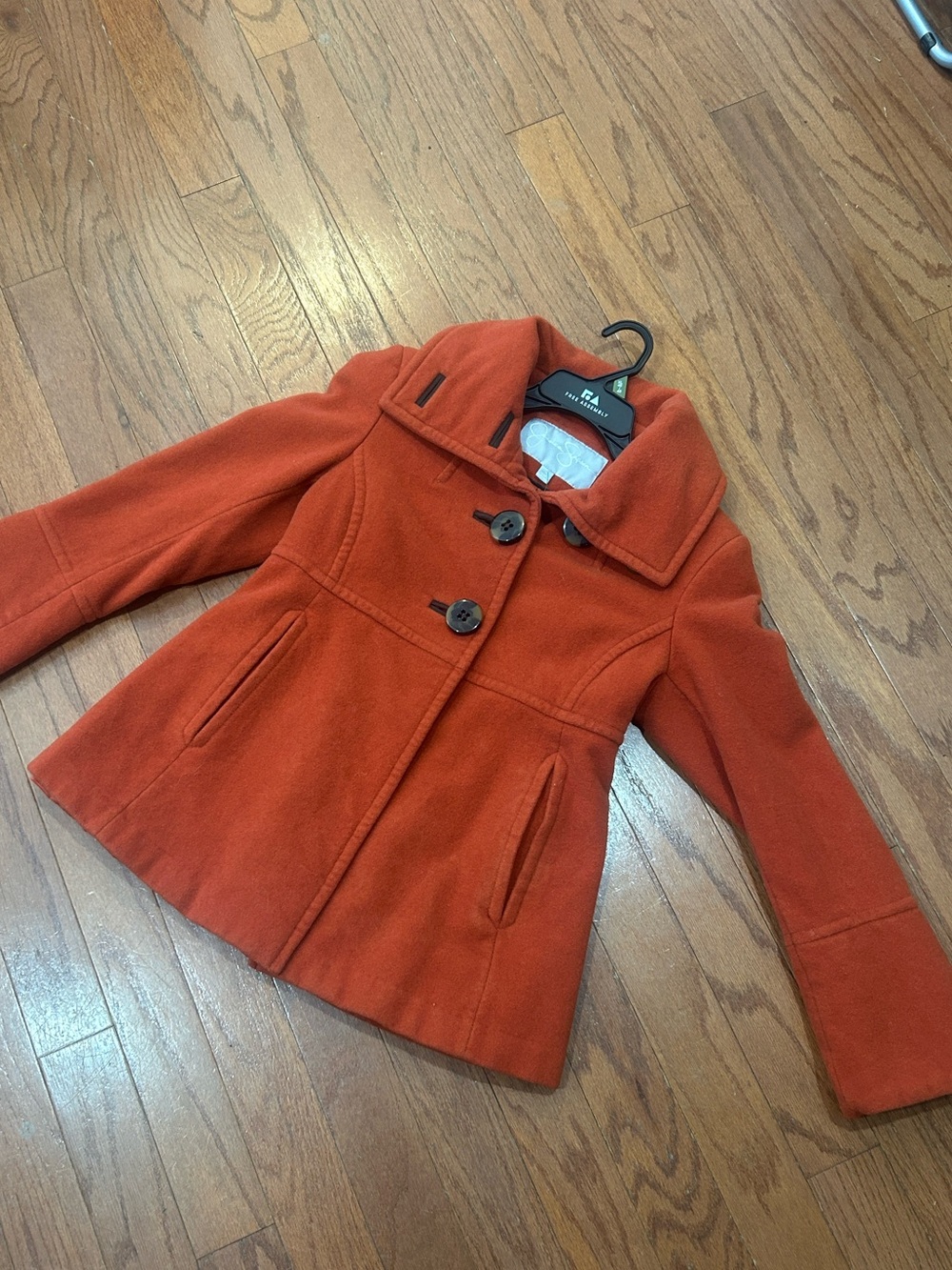Jessica Simpson medium size orange coat
